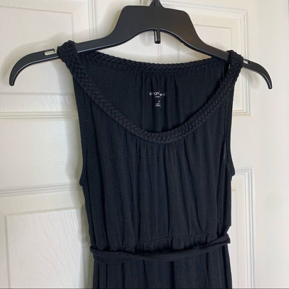Liz Lange Maternity Black Dress Tie Back Size Extra Small - Picture 3 of 10
